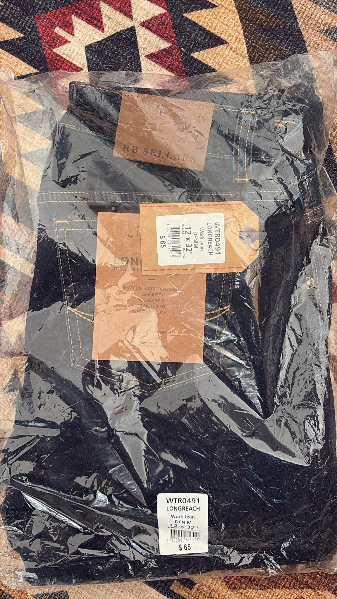 RB Sellars - Longreach Work Jean - Ladies 12x32" (brand new)
