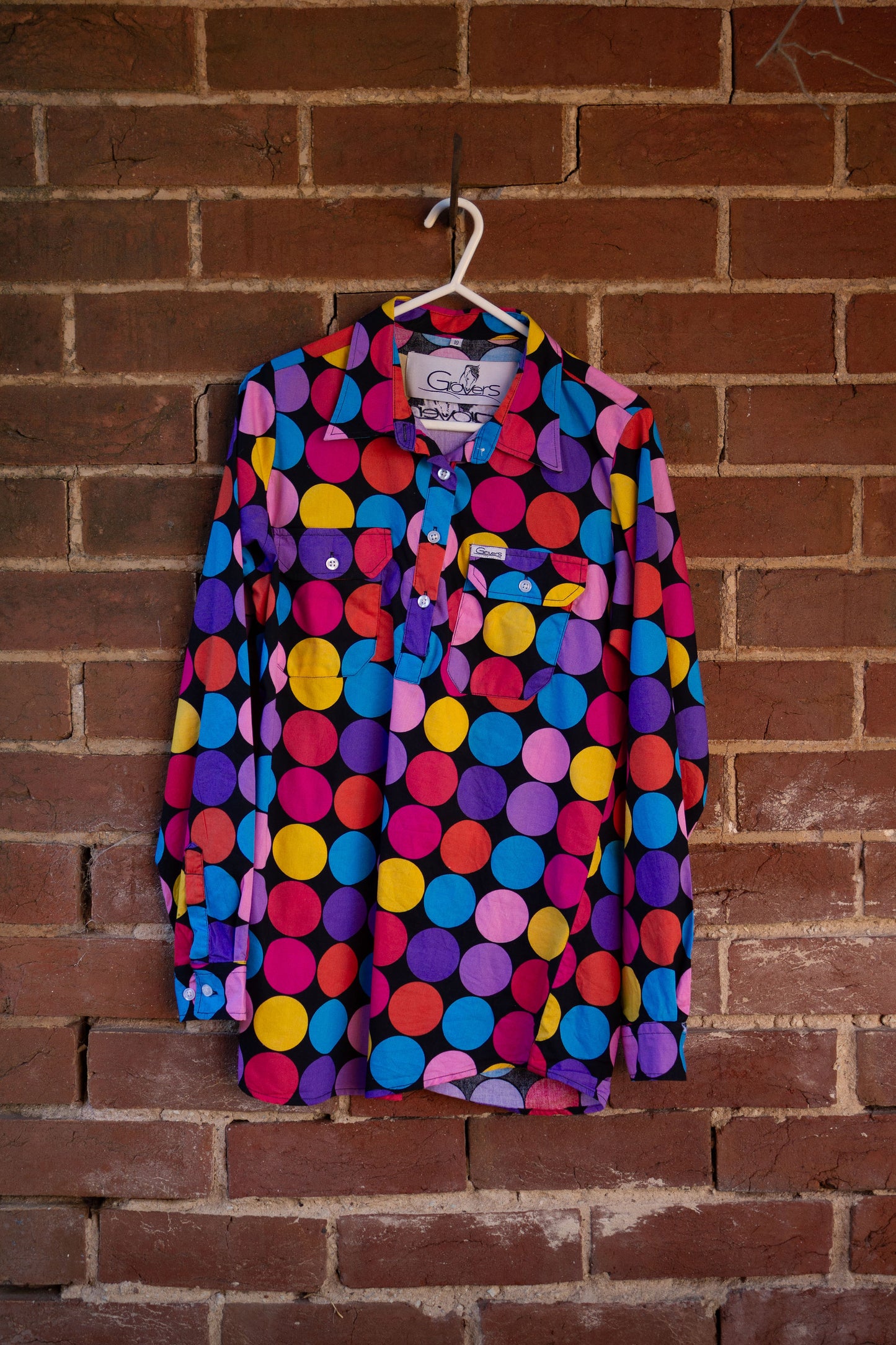 Grover's Shirt - Long Sleeve 3/4 Button - Ladies 10