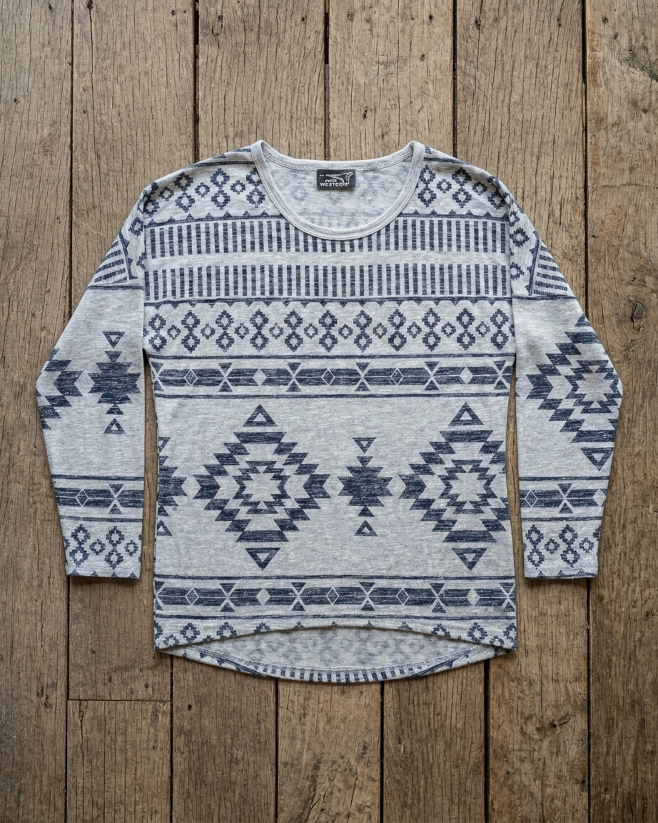 Pure Western Long-Sleeve Top - Ladies 14
