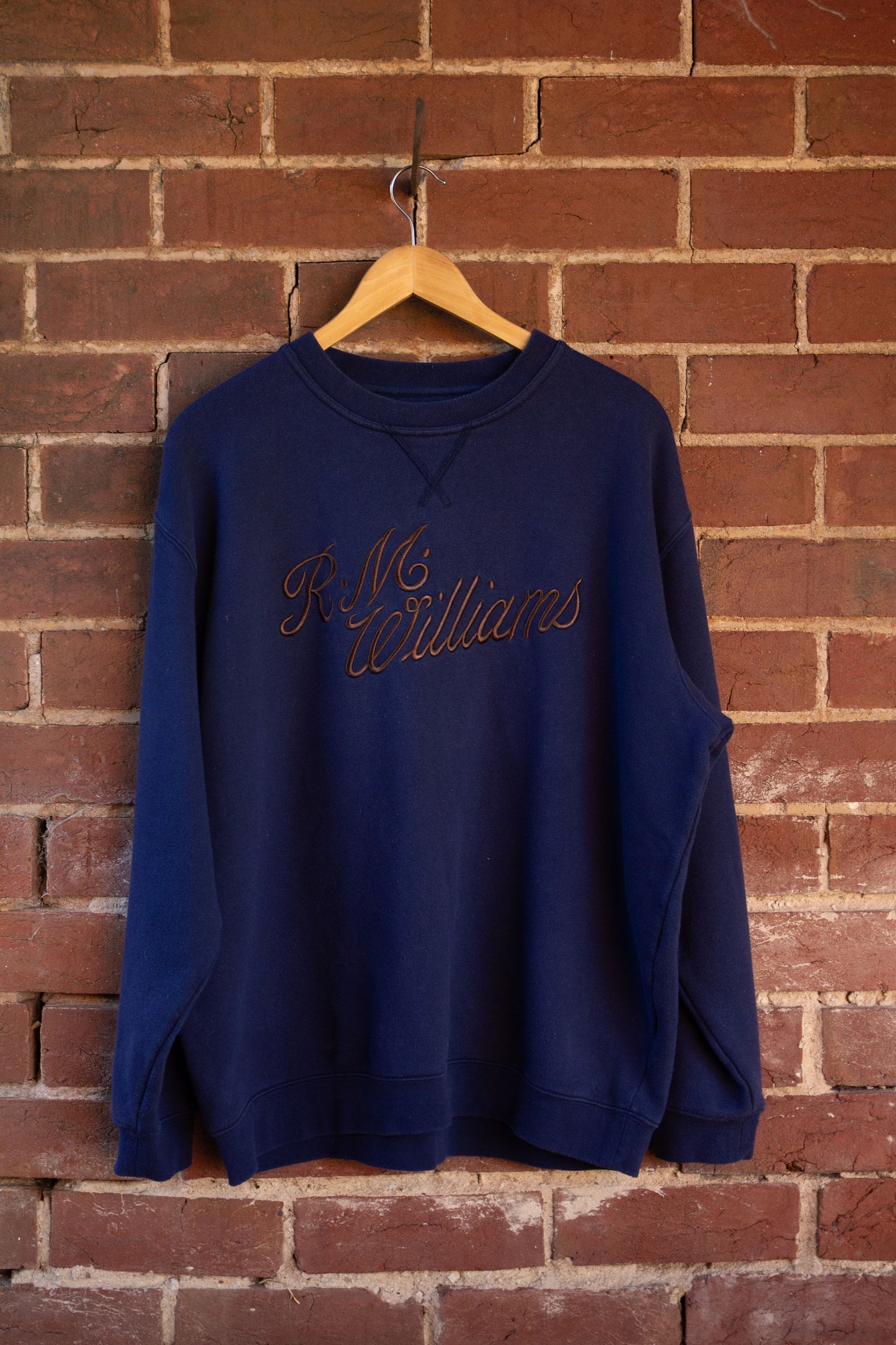 RM Williams - Navy Crewneck - Men's XL