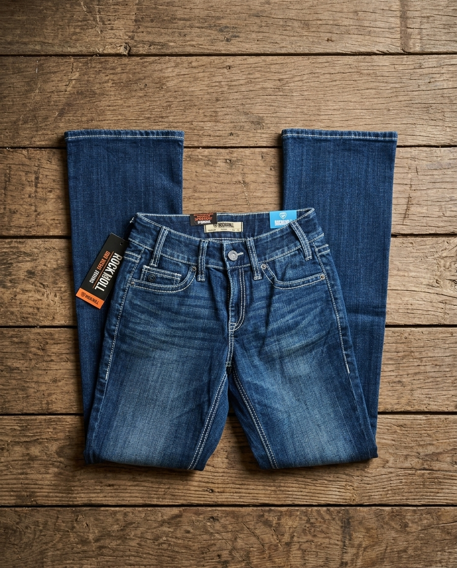 Rock & Roll Cowgirl Jeans - BW4RD06041 - Mid Rise Riding Fit - Ladies 26
