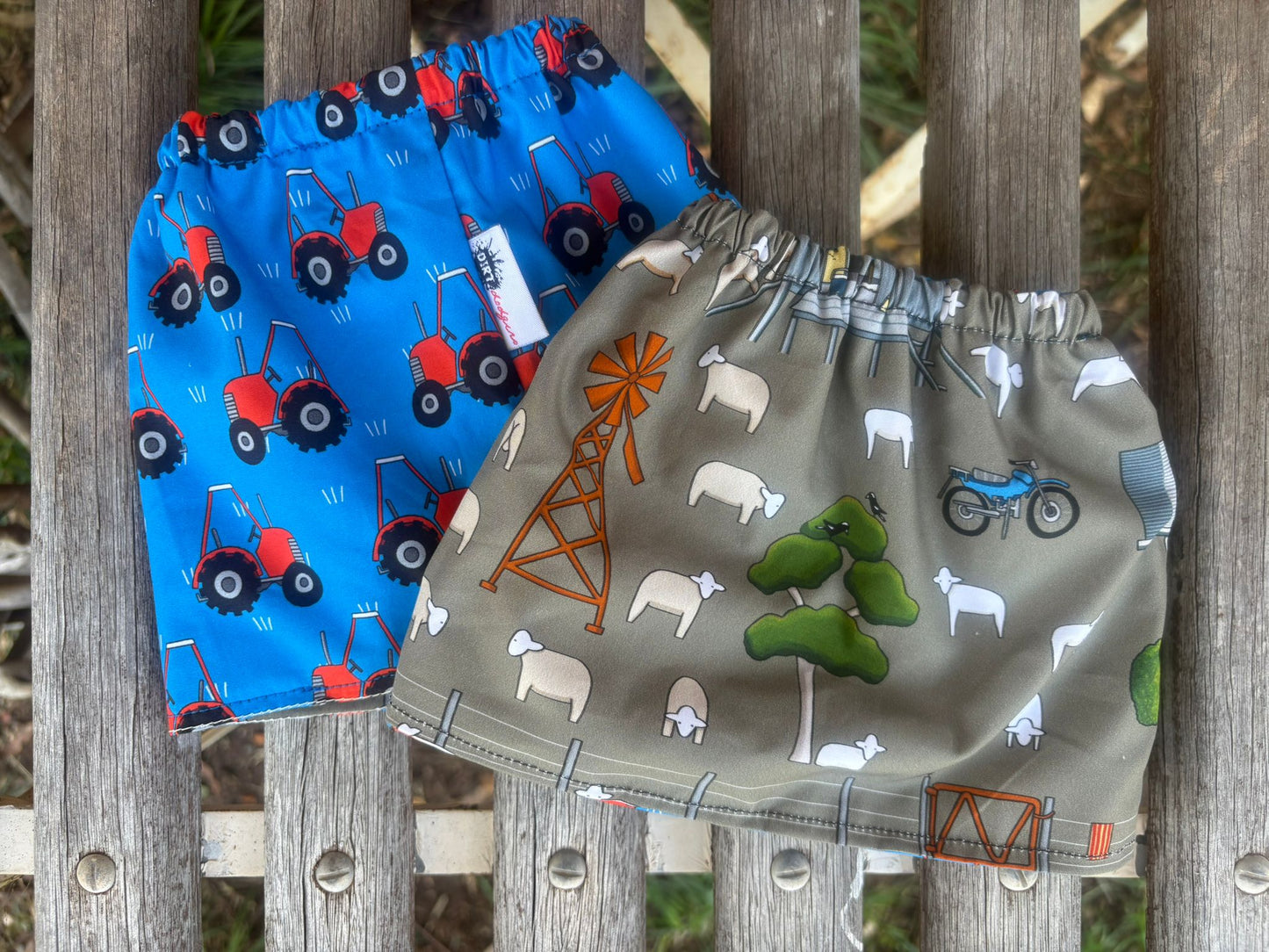 Sock Savers - farm/tractors (handmade - brand new)