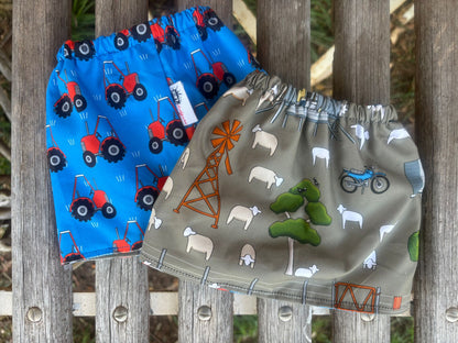 Sock Savers - farm/tractors (handmade - brand new)