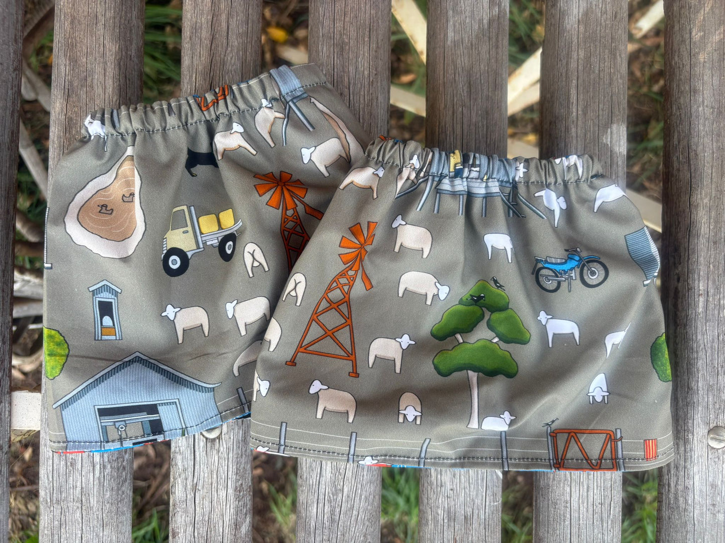 Sock Savers - farm/tractors (handmade - brand new)