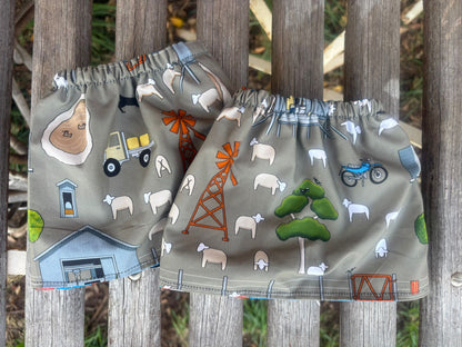 Sock Savers - farm/tractors (handmade - brand new)