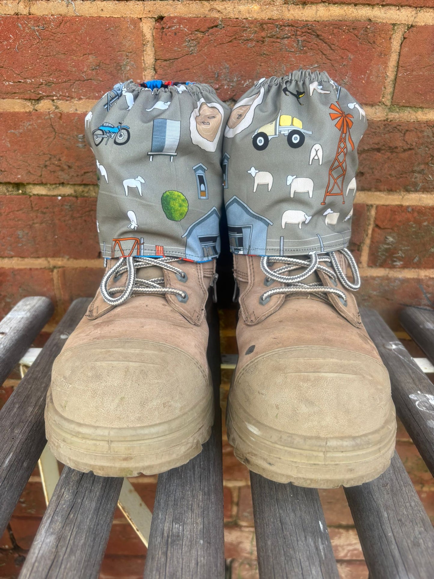 Sock Savers - farm/tractors (handmade - brand new)