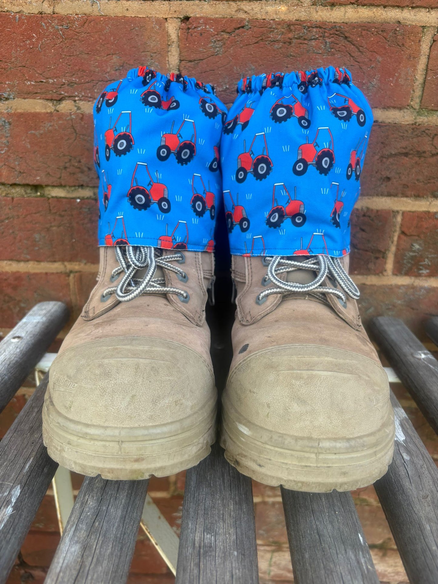 Sock Savers - farm/tractors (handmade - brand new)